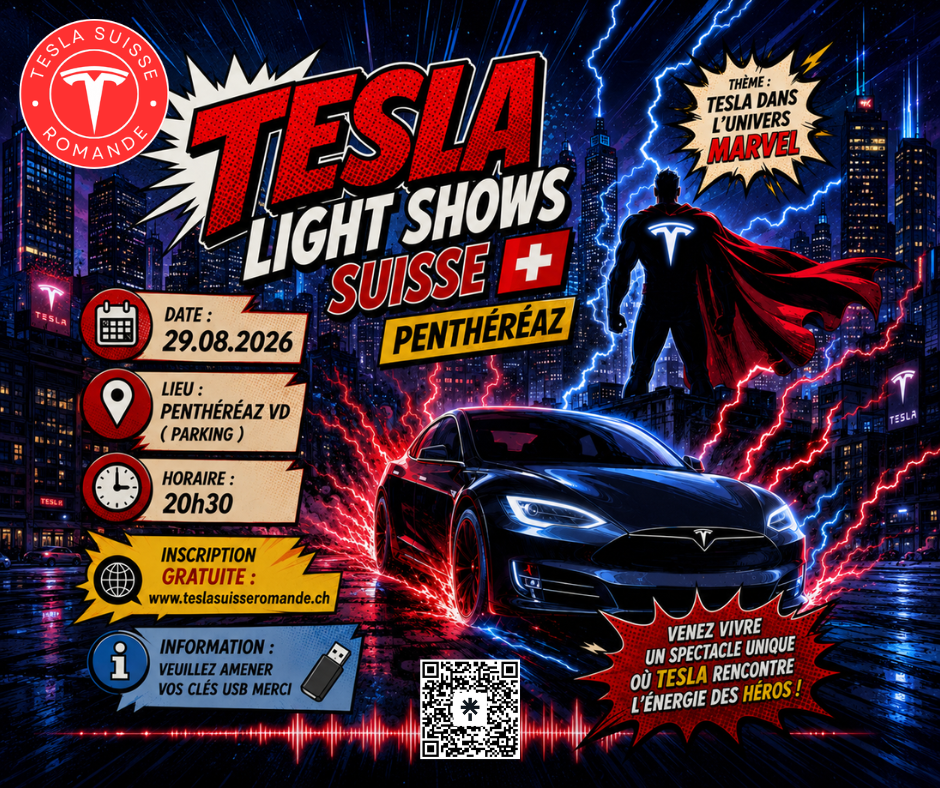 Tesla Light Shows Marvel - illustration TSR