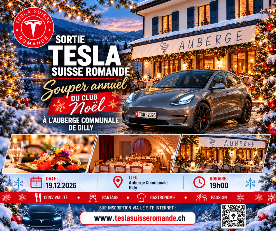 Souper de Noël Tesla à Gilly - illustration TSR